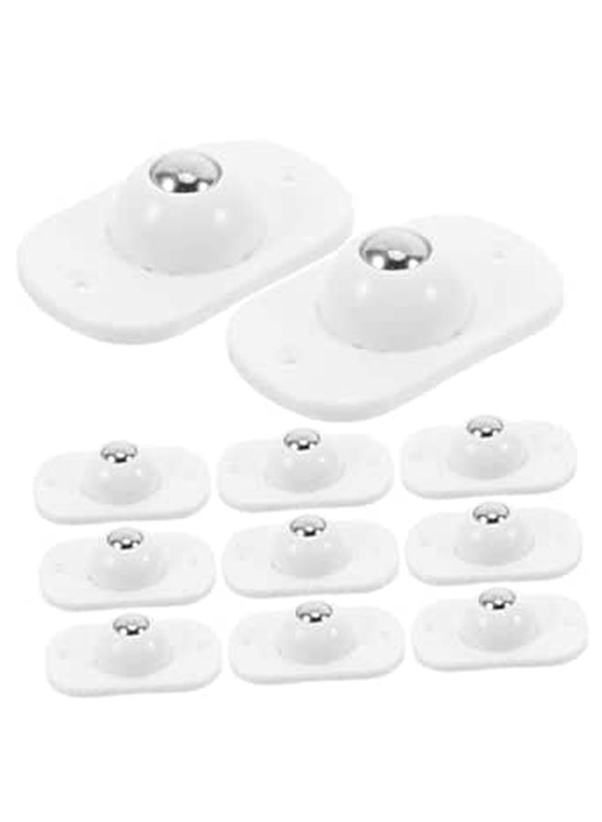 32pcs Small Self Adhesive Caster Wheels 360 Swivel For Furniture Storage Box Trash Can - Image 1