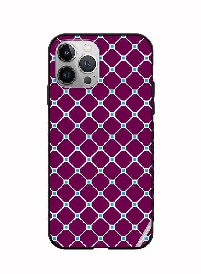 VR CREATIVE Protective Case Cover For Apple iPhone 11 Pro Abstract Crossed Lines Seamless Patternn Design Multicolour - Image 1