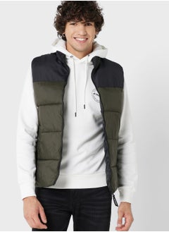 Zip Through Puffer Gilet