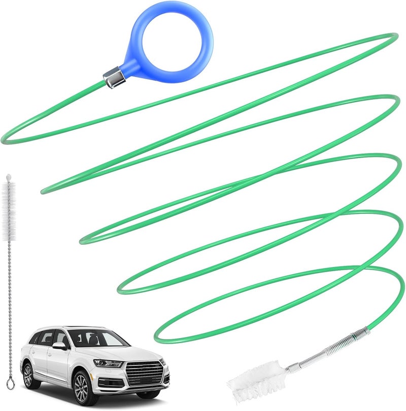 ecocstm Auto Sunroof Drain Cleaning Tool, 78 Inch Flexible Tube Cleaning Brush, Flexible Drain Brush Extra Long Pipe Cleaners for Car, Car Drain Dredge Cleaning Scrub Brush for Drains, Sewers, Windshields - Image 1