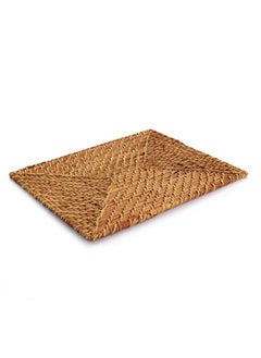 GIBSON Martha Stewart 16 Inch Rattan Woven Rectangular Placemat in Brown  - Image 2