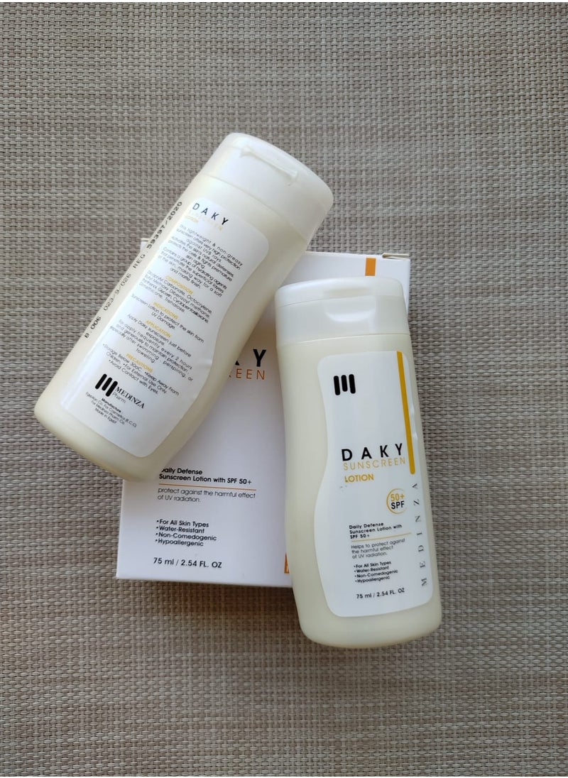 MEDINZA - Daky sunscreen Lotion promo - Image 1