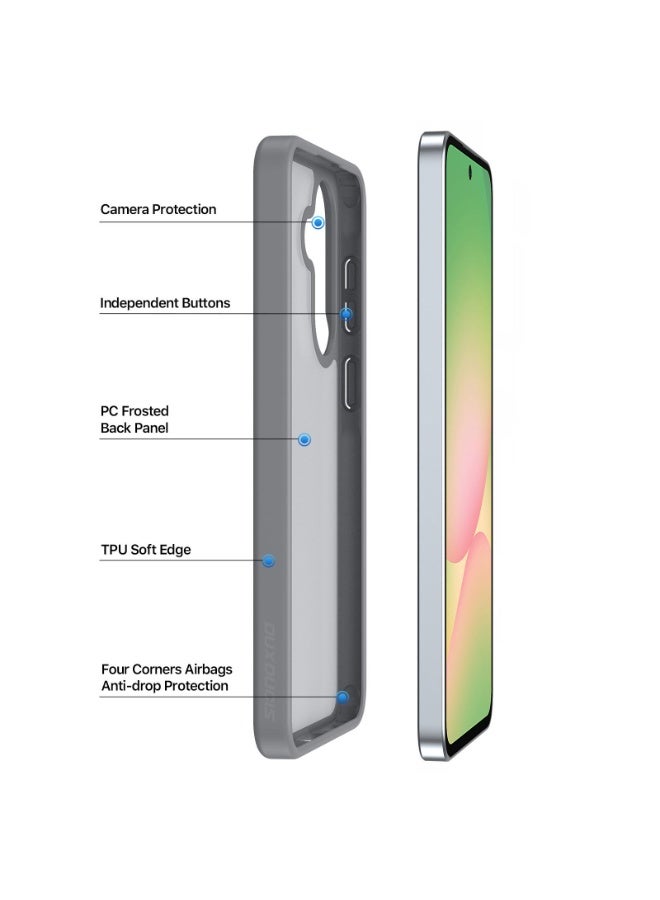 DUX DUCIS Yind Series TPU Hybrid PC Phone Case For Samsung Galaxy A37 / A36 / A56 5G (Grey) - Image 3