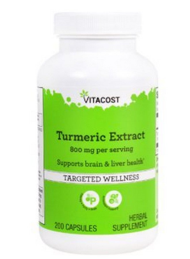 Vitacost Brand Vitacost Turmeric Extract -- 800 mg per serving - 200 Capsules - Image 1