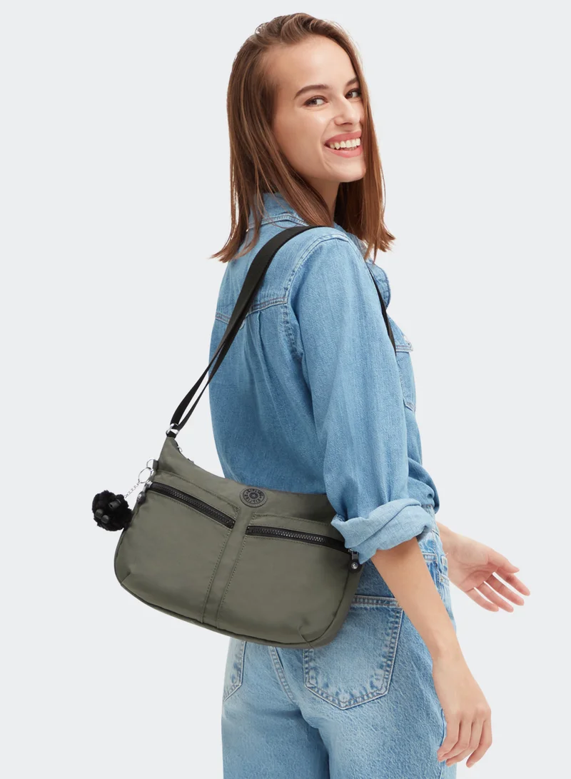 كيبلينغ Izellah Medium crossbody Green Moss-0214488D