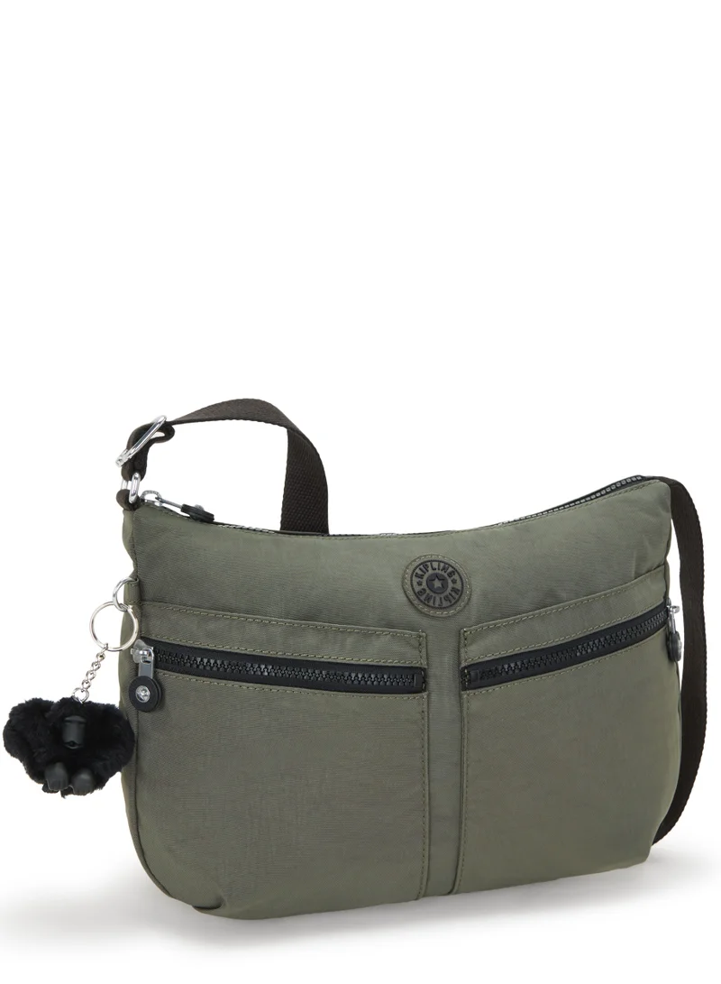 كيبلينغ Izellah Medium crossbody Green Moss-0214488D