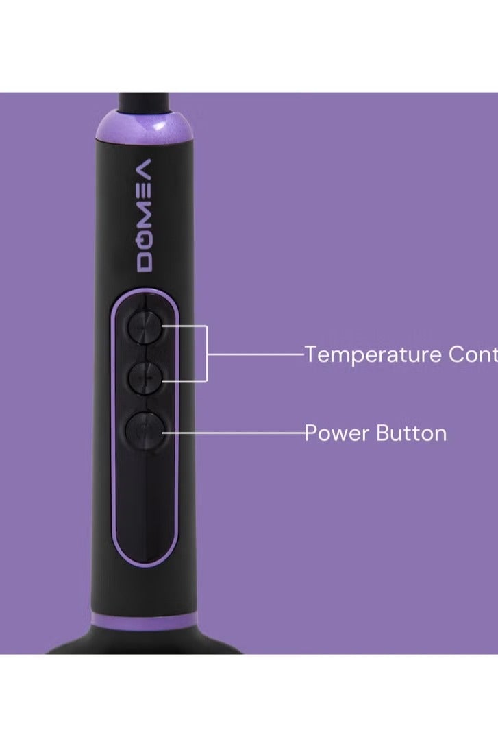 DOMEA مشط فرد الشعر الكهربائي DOMEA، عنصر تسخين PTC، شاشة LED، تحكم في درجة الحرارة حتى 130-210°C، تسخين سريع خلال 30 ثانية، كابل دوار 360°، لتصفيف الشعر بسرعة وأناقة - Image 5