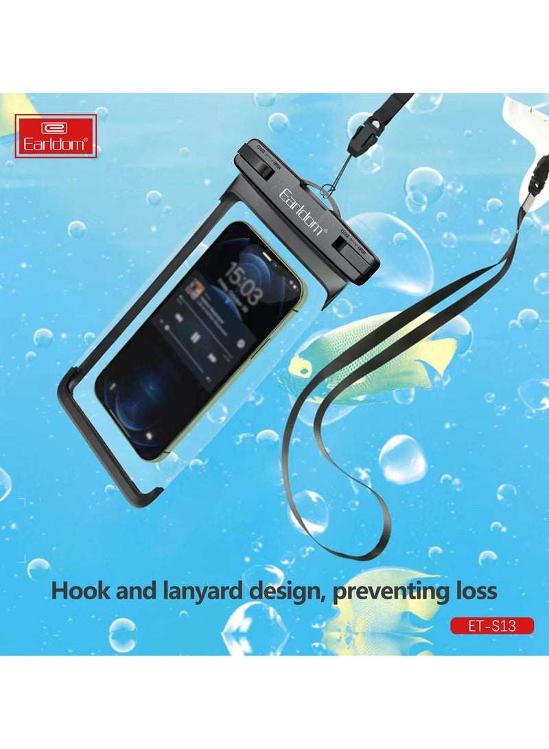 Earldom S13 Waterproof Phone Case, Universal Protective Pouch for Smartphones, Full Touchscreen Access, Dustproof and Submersible, Ideal for Outdoor, Beach, Pool, and Travel Use - Image 4