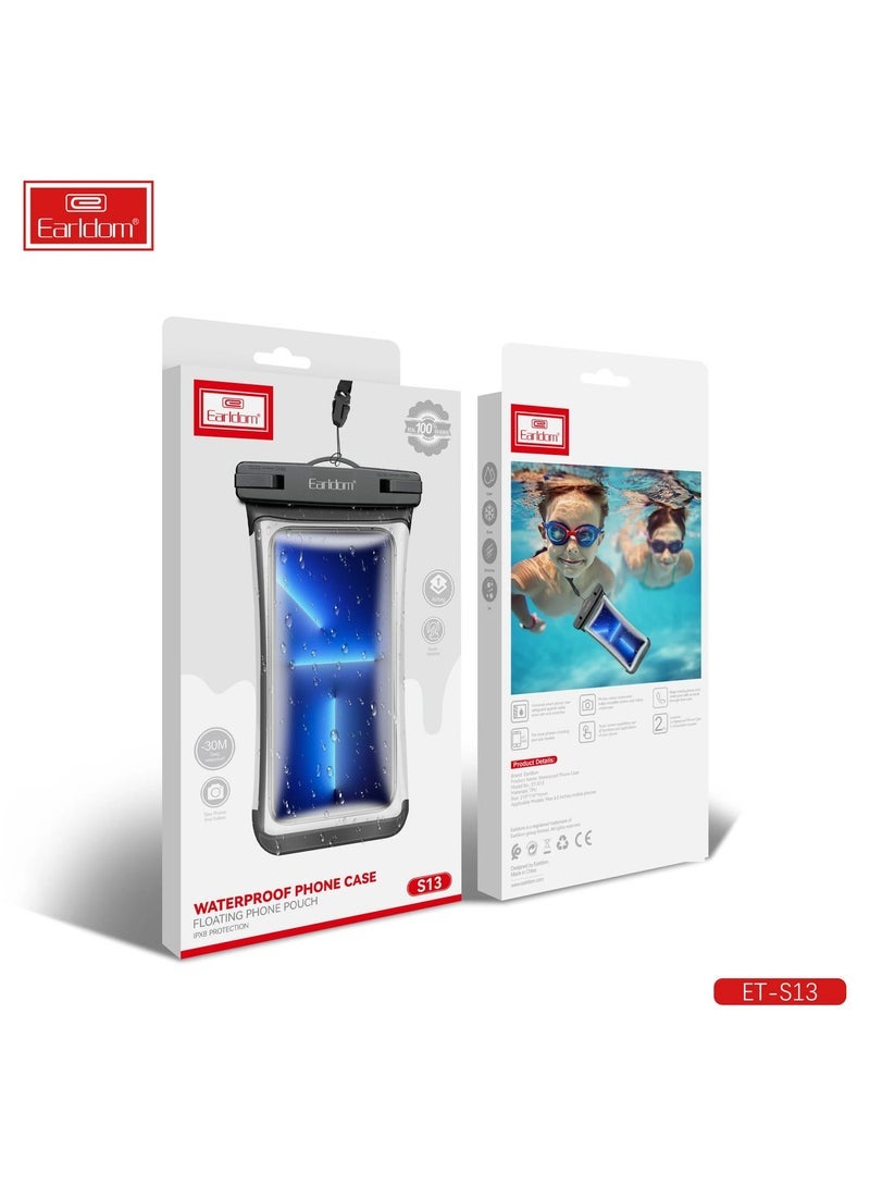 Earldom S13 Waterproof Phone Case, Universal Protective Pouch for Smartphones, Full Touchscreen Access, Dustproof and Submersible, Ideal for Outdoor, Beach, Pool, and Travel Use - Image 5