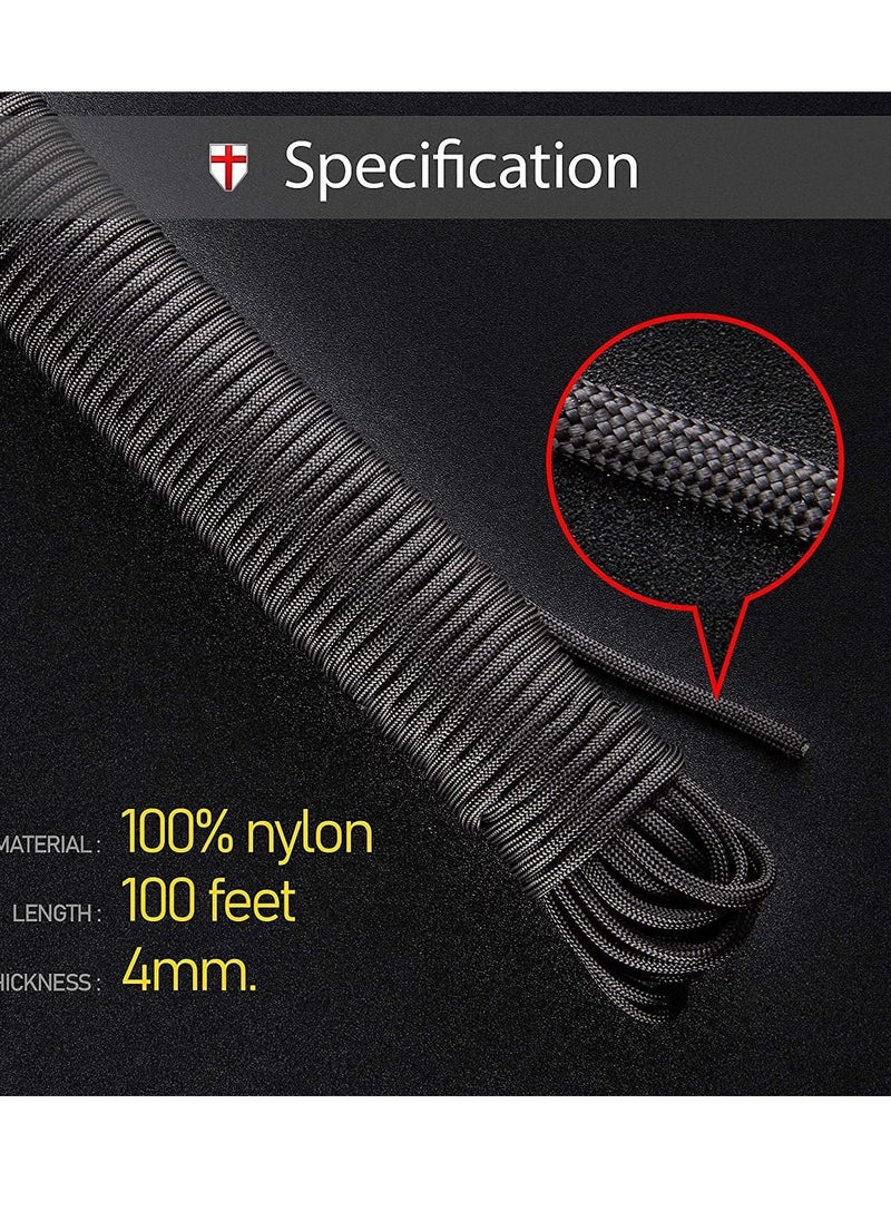 Y&D - Type III Paracord 550 Camping Rope Hiking Survival Boy Scout Parachute Cord Outdoor Hammock - Image 1