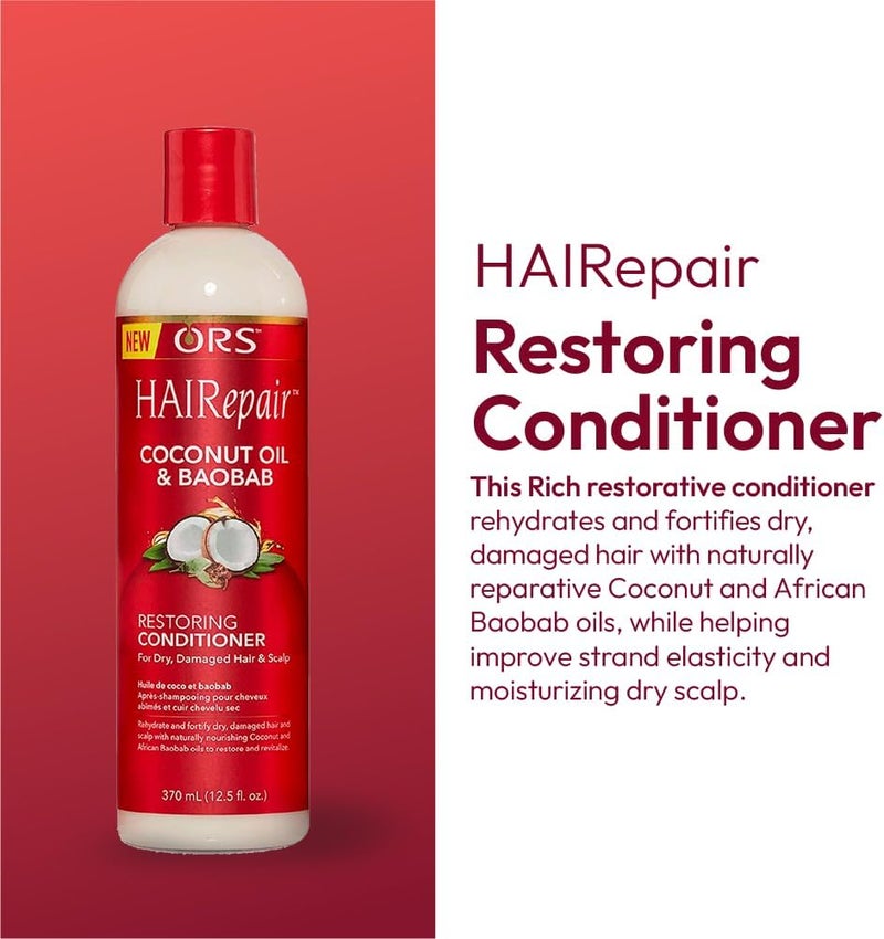 HAIRepair Coconut Oil and Baobab Restoring Conditioner 125 oz(Pack of 1)