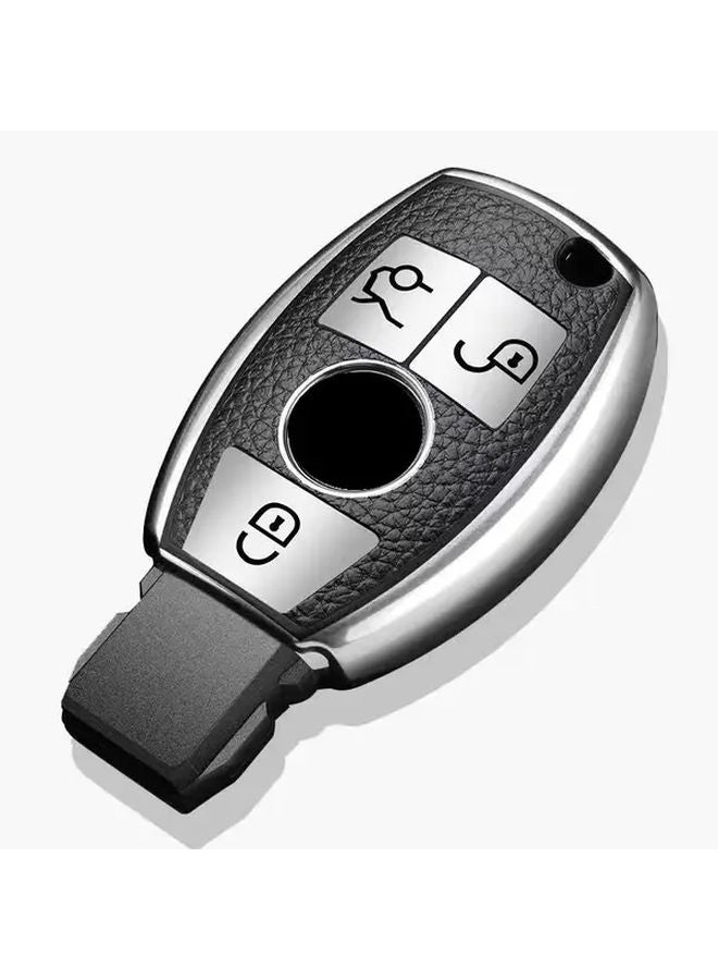 غطاية مفتاح TPU فضي أحمر لمرسيدس بنز AMG C E M S CLS CLA GLK GLA GLC GLE، حافظة مفتاح عن بعد، واقي ناعم - Image 5