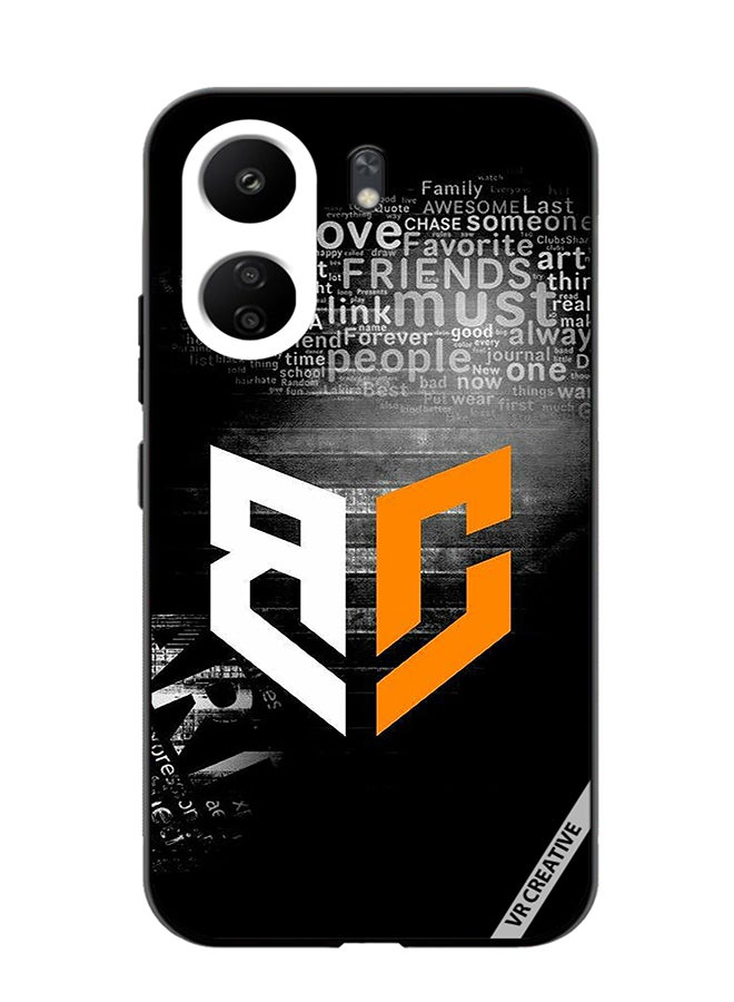 VR CREATIVE Protective Case Cover For Xiaomi Redmi 13C Bg Logo Design Multicolour - Image 1