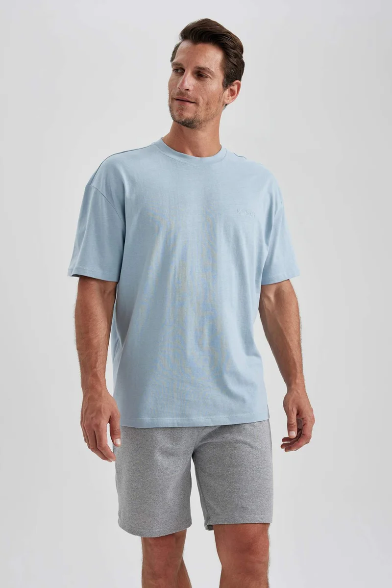 DeFacto Oversize Fit Crew Neck Short Sleeve T-Shirt