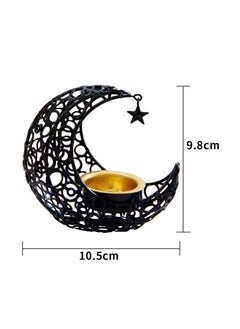 Y&D Creative Eid Mubarak Moon Shaped Candle Holder Ramadan Candlestick Home Wedding Table Decoration  - Image 2
