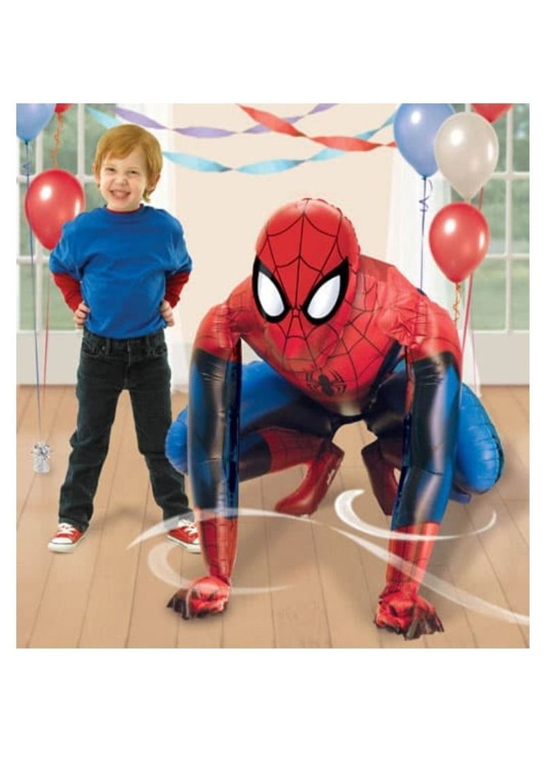 TJMR Superhero Spiderman 3D Stand Gliding Balloon Large Size for Kid Toddler Birthday Decoration 55 * 63cms - Image 2