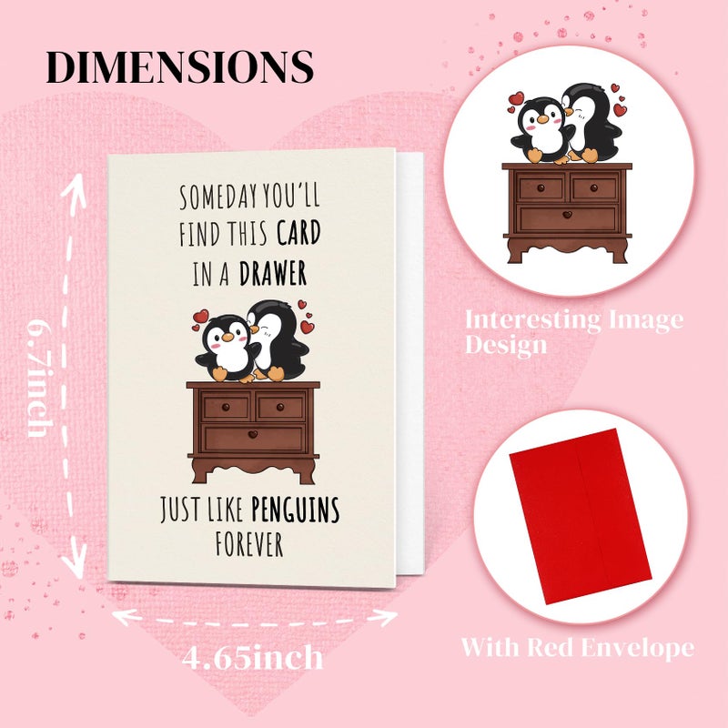 OOPERAY Valentines Day Him Gifts, Valentines Day Card Gifts for Her, Men Women Valentines Gift, Anniversary Birthday Love Gift for Husband Wife, Funny Card for Boyfriend Girlfriend - Image 2