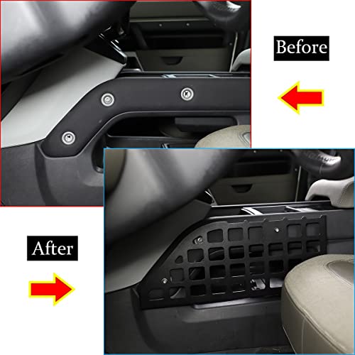 TINKI Alloy Car Interior Center Console Modular Storage Panel for Land Rover Defender 110 Accessories 2020 2021 2022 System Cargo Rack Trunk Shelf Interior Luggage Storage Carrie Auto Parts - Image 3