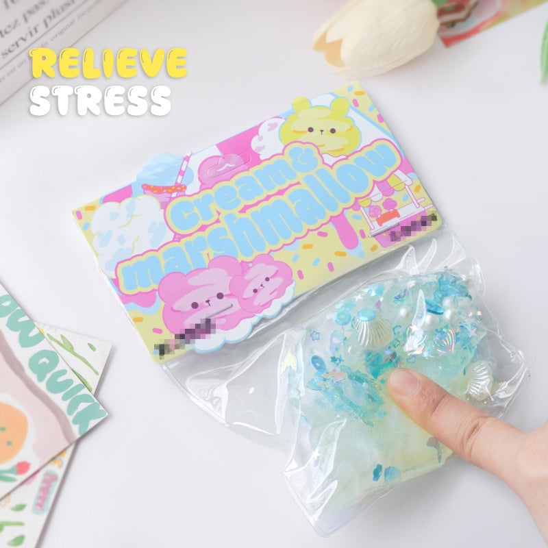 TiTiC Taba Squishy Toys, Squeeze Toys Cat Paw Cute Kawaii ,Sticky Squishy Fidget Toys Silicone Squeeze Toy for Stress Relief,Cute Soft Toys,Best Gift for Anniversary (Star) - Image 2