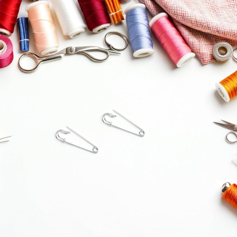 150pcs Large Metal Safety Pins for DIY Crafts and Sewing Heavy Duty Blanket Pins for Sweaters, Scarves, and Clothing Accessories - Image 3