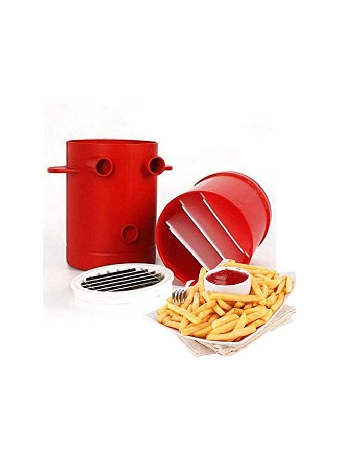 UBOYLI - Chipper Fries Potato Maker Potato slicers French Fries Maker French Fries Cutter, Microwavable safe - Image 1