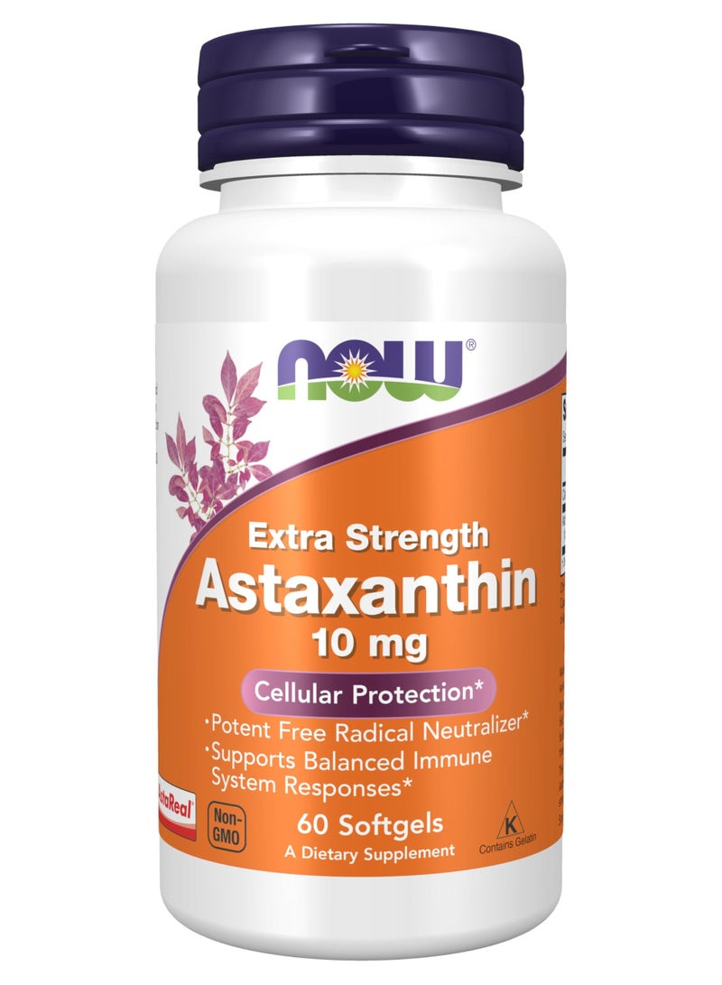 Now Extra Strength Astaxanthin 10Mg Softgels 60S