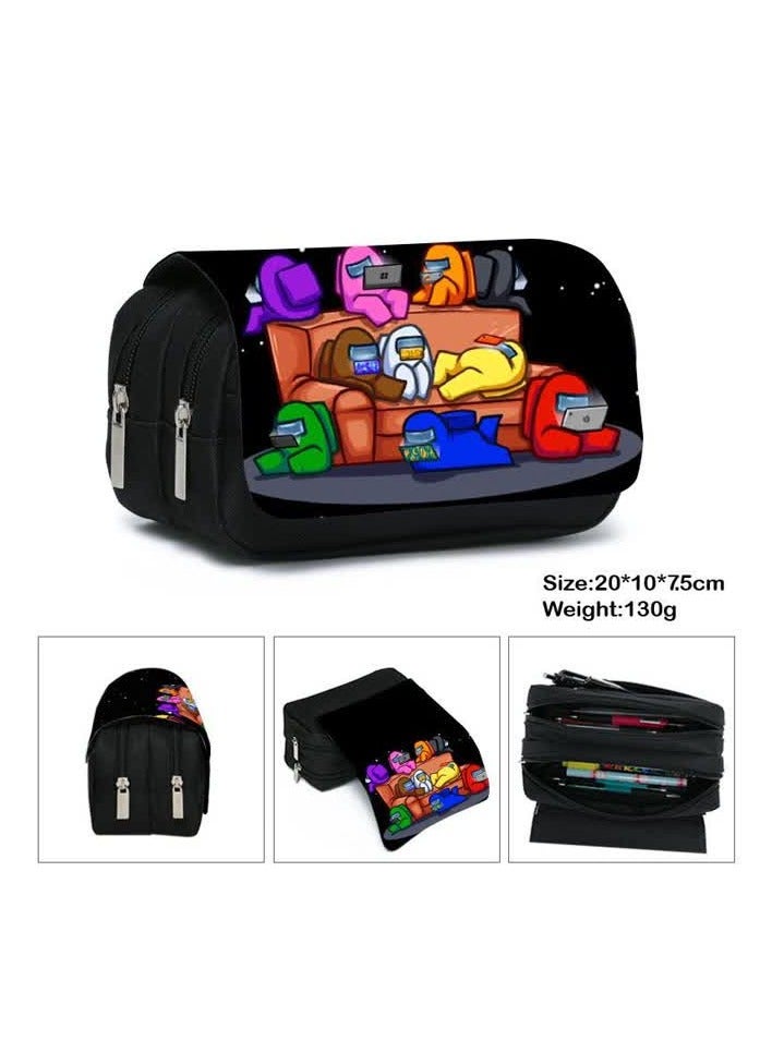 AMONG US pencil bag stationery box among us Space Werewolf Killing Game Peripheral Pencil Box,AMONG US A款笔袋5  - Image 1