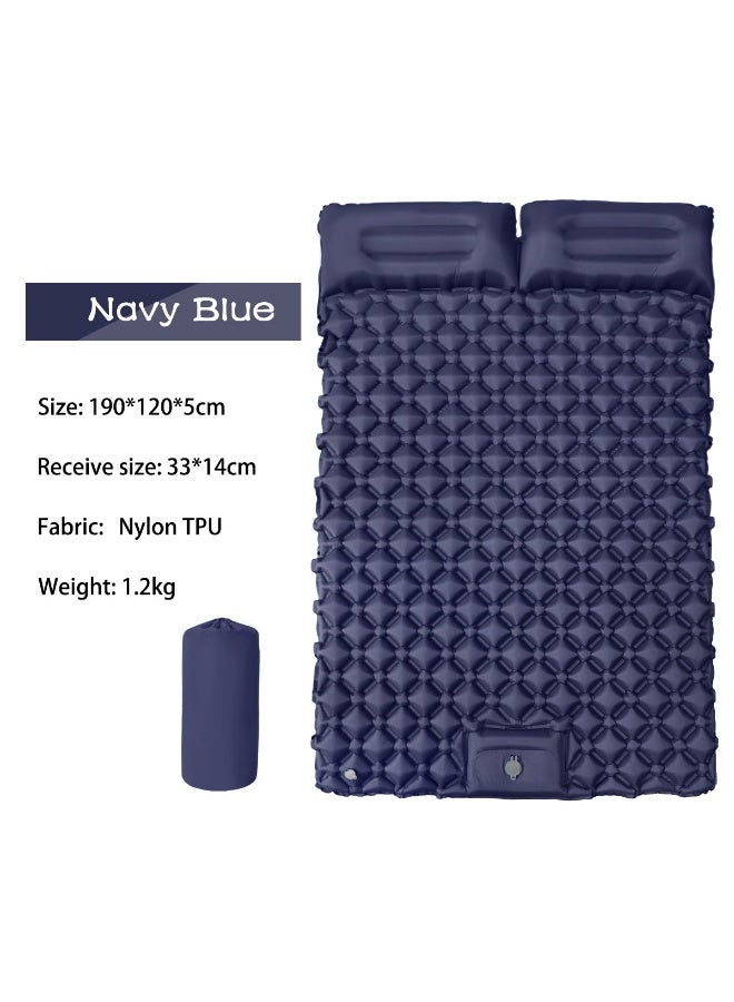 Anna 190*120*5cm Outdoor Portable Double Inflatable Mattress for Camping and Travel, Moisture-Proof Car Bed - Image 1