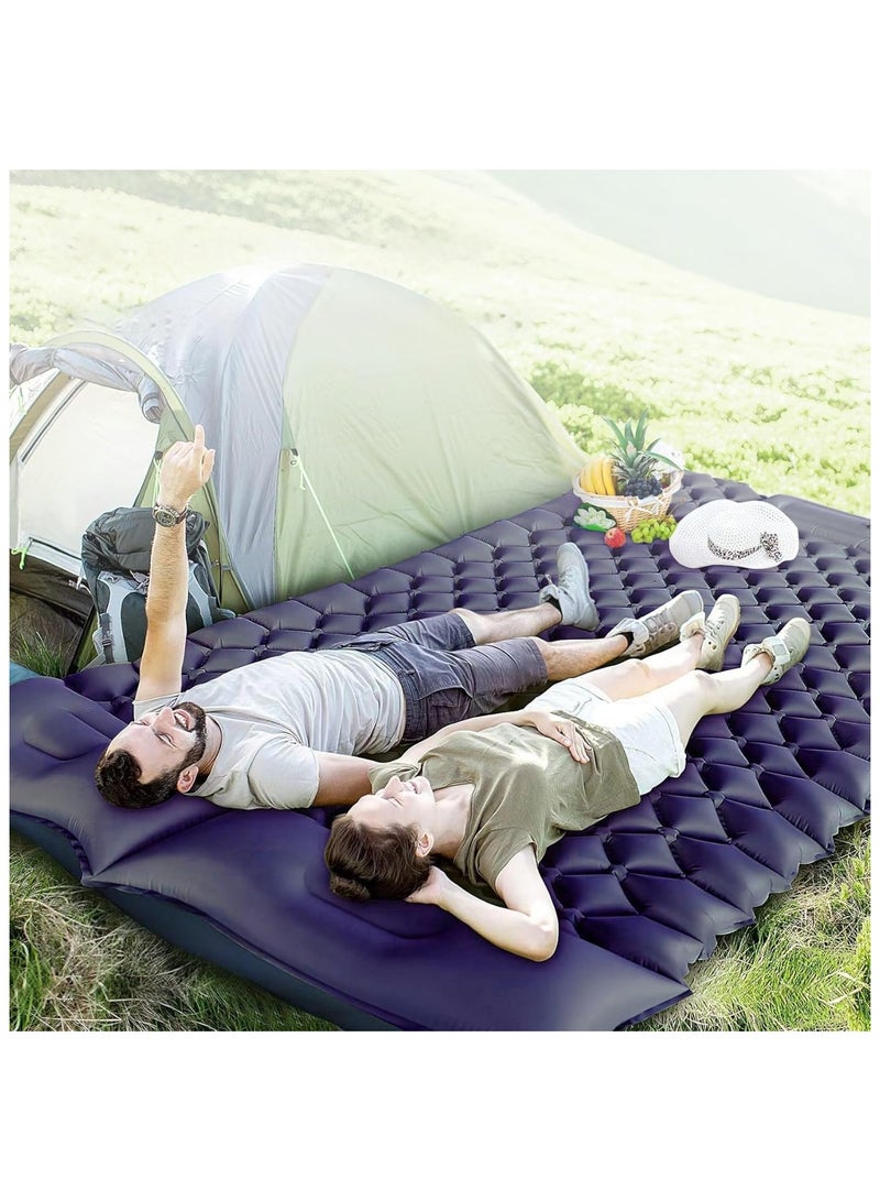 Anna 190*120*5cm Outdoor Portable Double Inflatable Mattress for Camping and Travel, Moisture-Proof Car Bed - Image 4