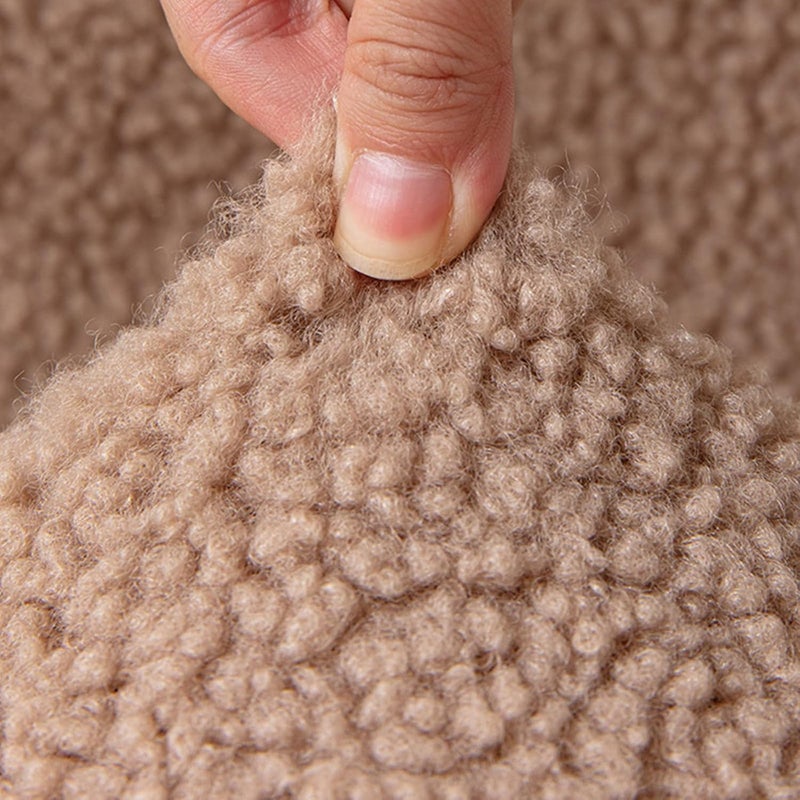 Plushie Chair Sleeve Armless Slipcover for Dining Room Seats Soft and Elegant Stretch for Autumn and Winter Event Sleeve - Image 4