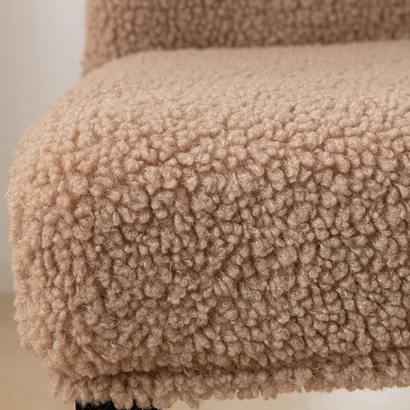 Plushie Chair Sleeve Armless Slipcover for Dining Room Seats Soft and Elegant Stretch for Autumn and Winter Event Sleeve - Image 3