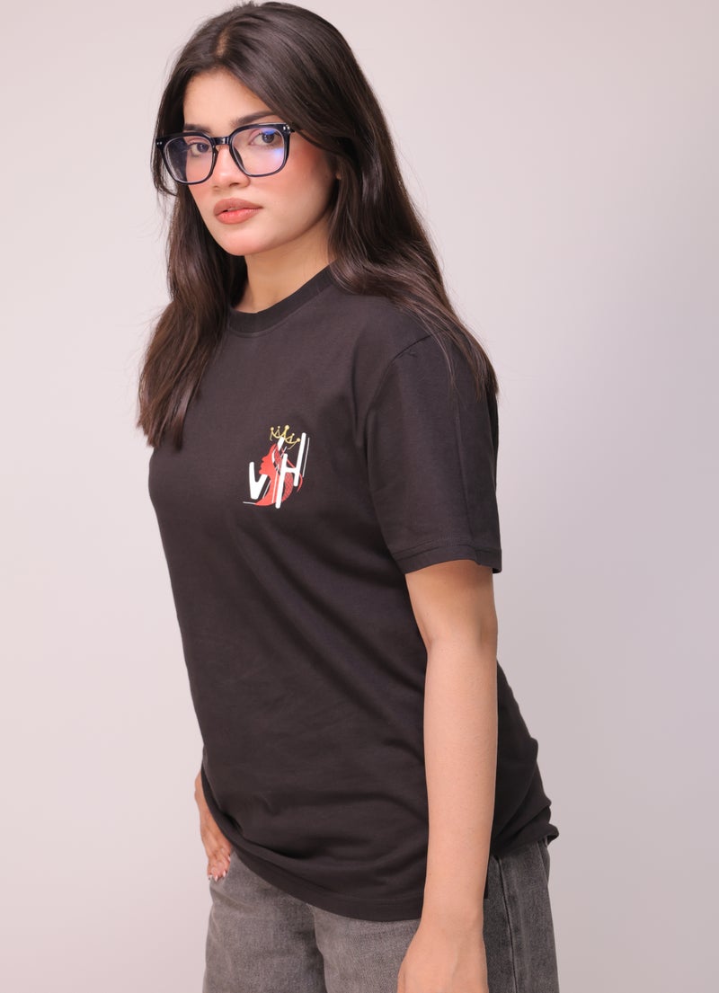 Vasl Hub Women's Graphic T-Shirt Pack of 2, 100% Cotton Round Neck Short Sleeve Relaxed Fit Casual Tees - Image 3