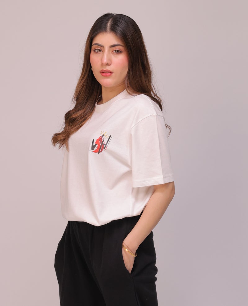 Vasl Hub Women's Graphic T-Shirt Pack of 2, 100% Cotton Round Neck Short Sleeve Relaxed Fit Casual Tees - Image 4