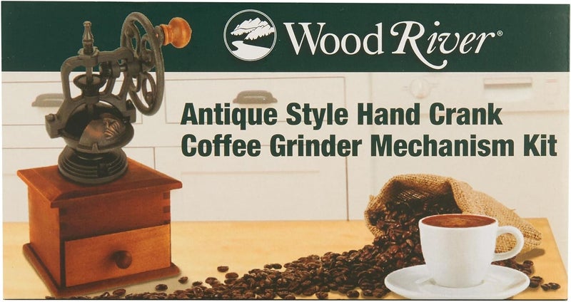 WOODRIVER Project Kit  Antique Style Side Crank Coffee Grinder Kit Mechanism Cast Bronzed - Image 3