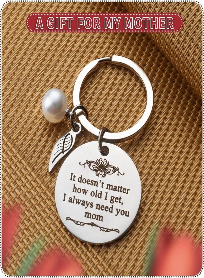 HUINF Mother's Day Keychain Gift from Daughter Son for Mom, Mom Keychain Gifts for Valentine's Day Birthday Christmas - Image 3