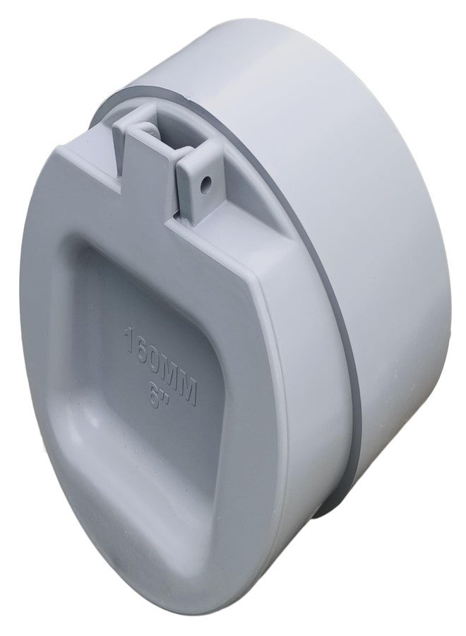 ES EKSAFAR ESEKSAFAR PVC Pipe Fittings Drain pipe cap Mosquito Tank Pvc Pipe Flap Gate Valve non Return Valve (6 inch PVC Pipe Drain Cap) - Image 1