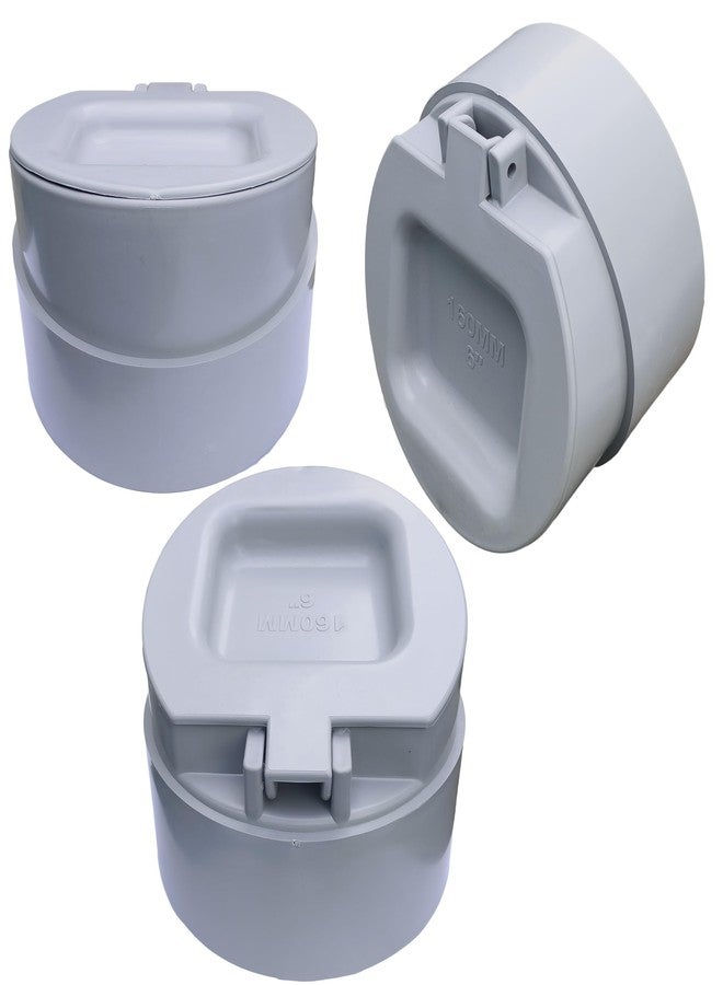 ES EKSAFAR ESEKSAFAR PVC Pipe Fittings Drain pipe cap Mosquito Tank Pvc Pipe Flap Gate Valve non Return Valve (6 inch PVC Pipe Drain Cap) - Image 2