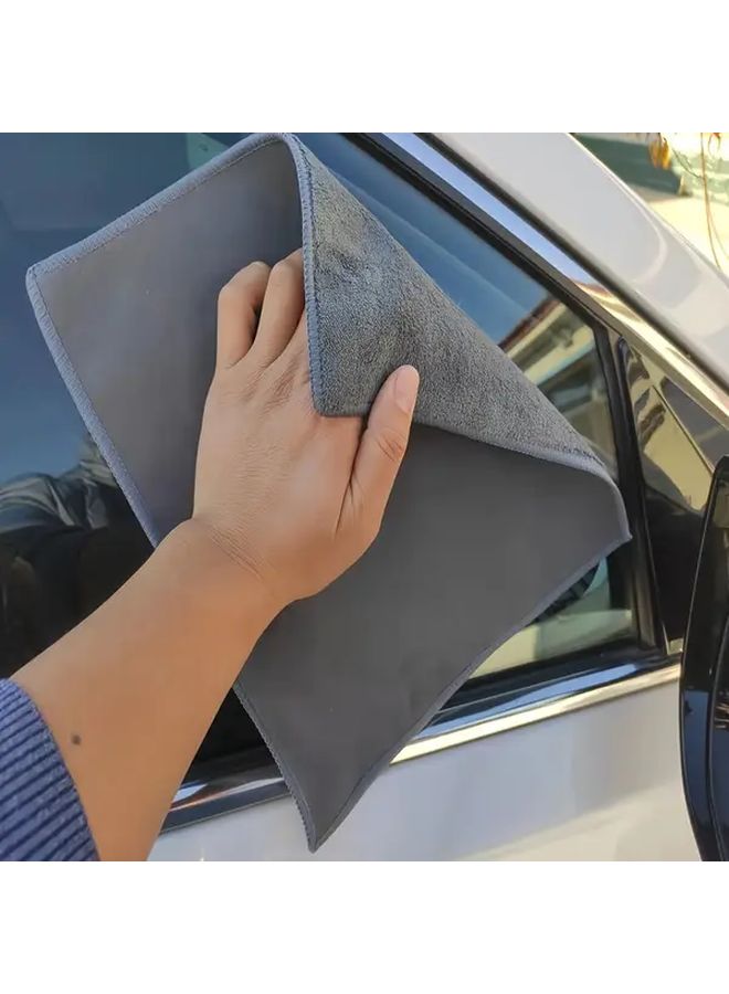 Double Sided Coral Fleece Car Towel Highly Absorbent 11 8 X 15 7 Inches Mixed Color - Image 5