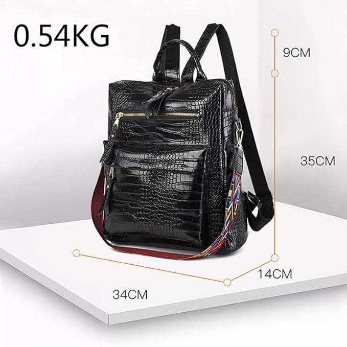 MUCHOVA Antic Backpack Travel Laptop Carry Pithoo Backpack (Black) - Image 5