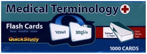Medical Terminology Flash Cards 1000 Cards 