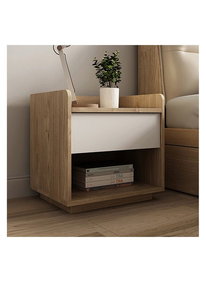 ROYALOAK Royaloak Roger Side Table | Two Shelves | MDF Construction | Elegant Melamine Finish | Modern Design | Durable & Long-lasting | Side Table with Storage  - Image 1