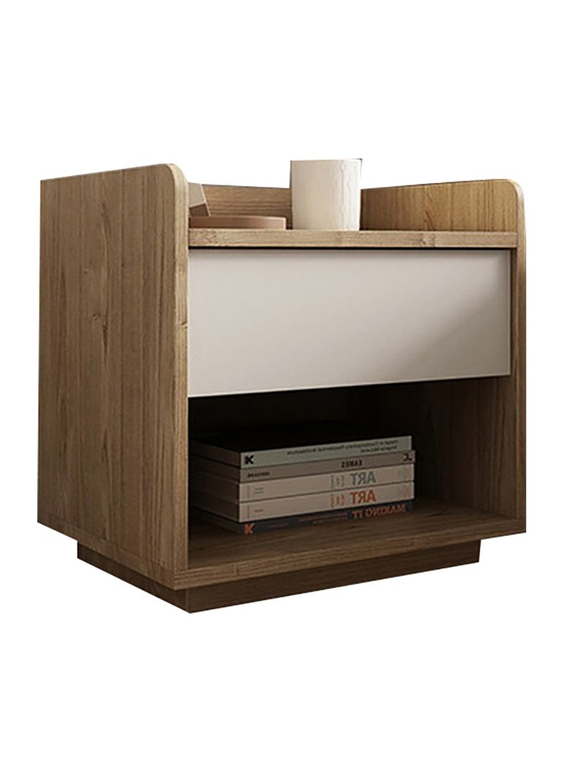 ROYALOAK Royaloak Roger Side Table | Two Shelves | MDF Construction | Elegant Melamine Finish | Modern Design | Durable & Long-lasting | Side Table with Storage  - Image 2