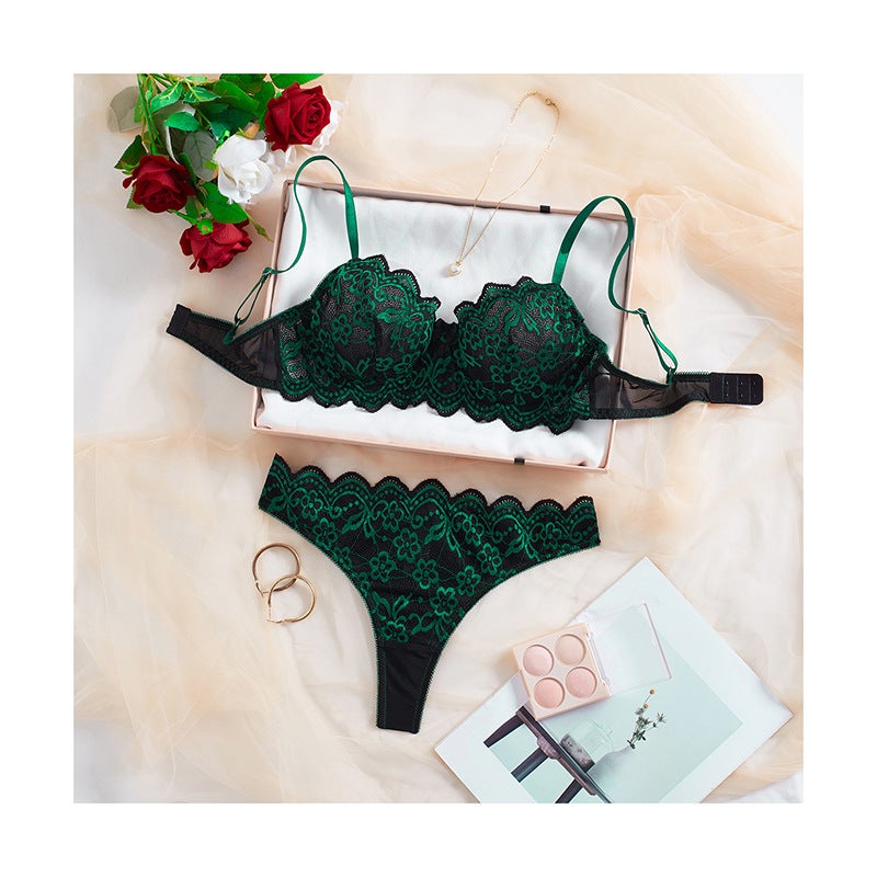 Sexy Lace Bra Set - Transparent, Alluring, and Passionate - Image 5