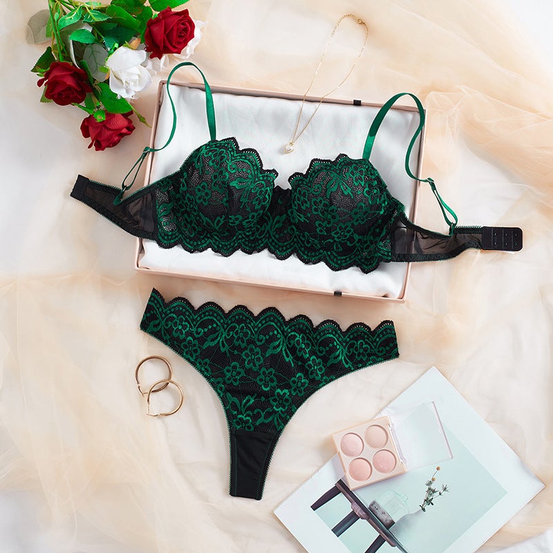 Sexy Lace Bra Set - Transparent, Alluring, and Passionate - Image 1