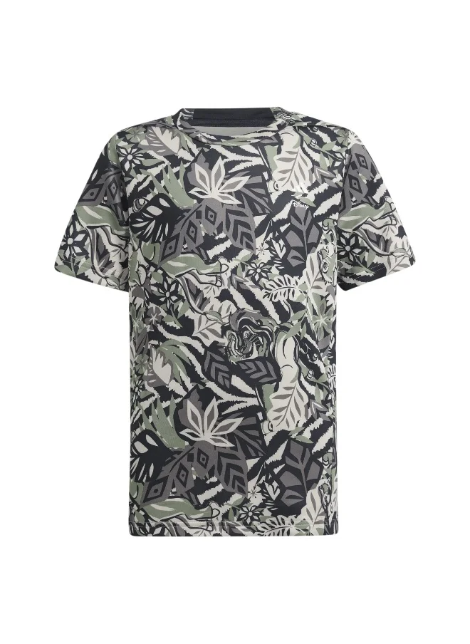 Adidas adidas B Dy Lk T Green Training T-Shirts 5-6Y
