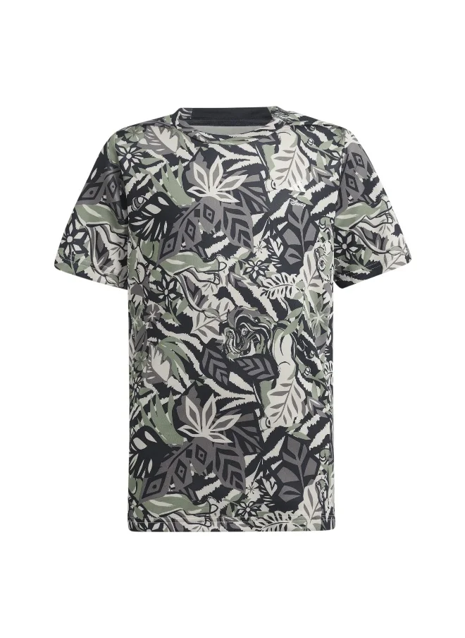 Adidas adidas B Dy Lk T Green Training T-Shirts 5-6Y