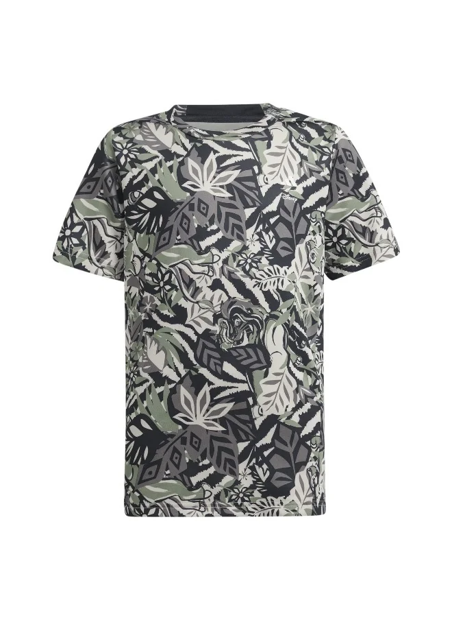 adidas Originals adidas B Dy Lk T Green Training T-Shirts 5-6Y