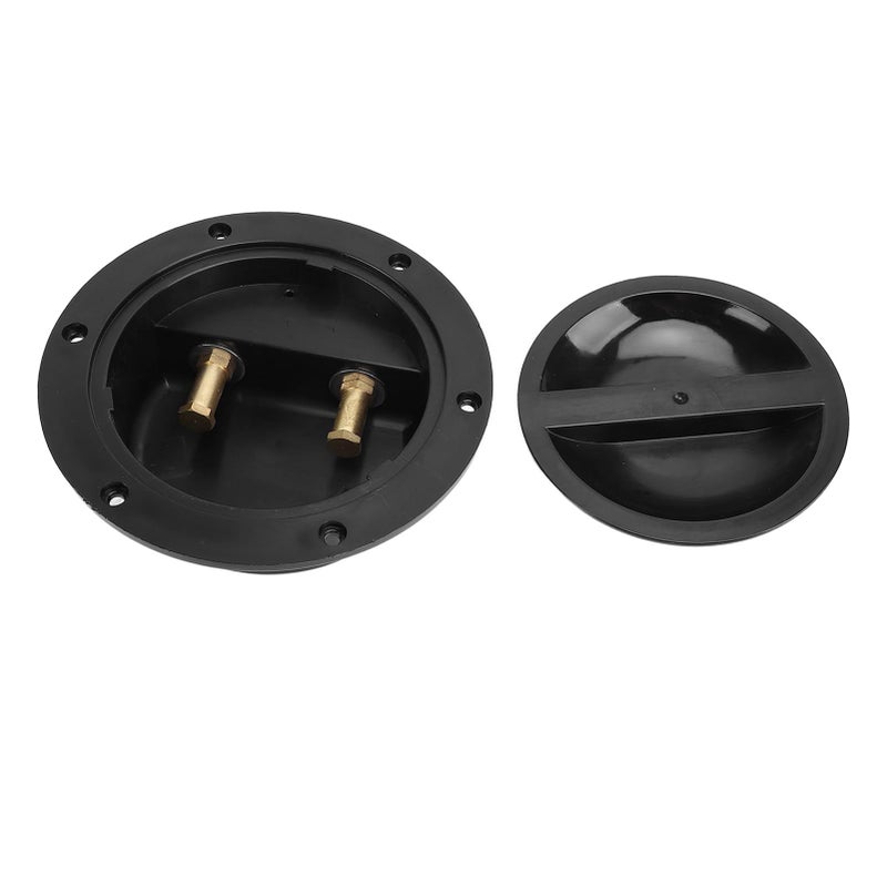 Single Junction Box Marine Fishing Waterproof Electrical Power Supply for Boats RVs Yachts ABS Metal Black - Image 2