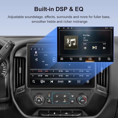 AWESAFE 13.1 inch Car Radio Stereo for Chevy Silverado GMC Sierra 2014-2018 with CarPlay Android Auto Backup Camera 4GB RAM 64GB ROM - Image 5