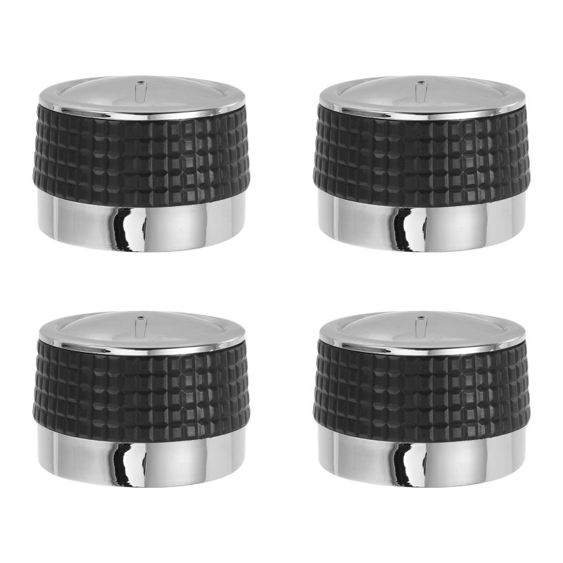 Universal Gas Grill Burner Knobs Replacement 4Pcs Black Plastic 8mm Non Slip Grip - Image 2